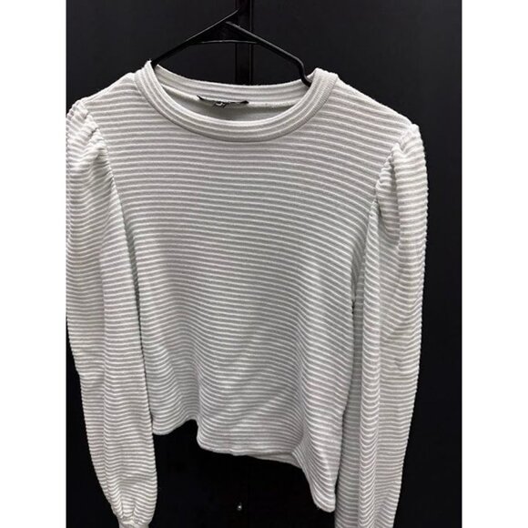 Lulu's Subtle Drama Ivory Ribbed Long Sleeve Top - Picture 3 of 6